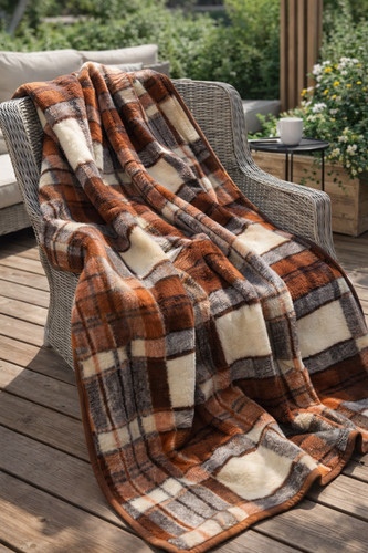 Couverture laine pure - en,