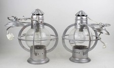 Paire Lampes marine vintage