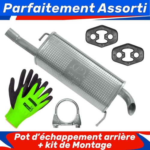 Pot échappement arrière - d’échappement,