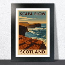 Scapa Flow Travel Poster
