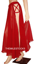 Jupe TMS Red Designer 2 fentes cercle complet danse du ventre