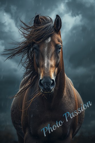 Photo cheval portrait - a4,