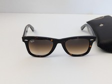 Used Ray-Ban RB2140 902/51 Classic Wayfarer Tortoise 50-22-150 Sunglasses w/Case