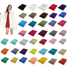 Soft Silky pashmina Shawl Wrap Women Pashmina Solid Scarf Stole Ladies Scarf