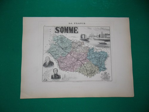 Somme carte atlas migeon - somme,