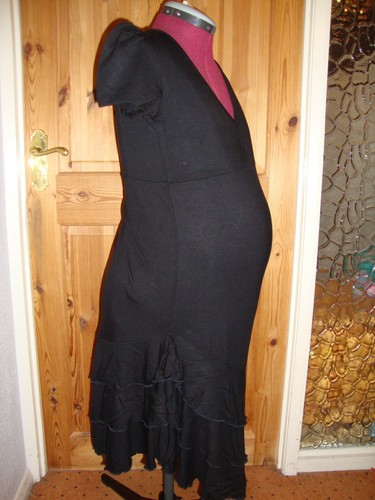 Robe noire volants avec - noire,