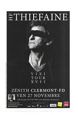 RARE / FLYER - THIEFAINE: EN CONCERT LIVE A CLERMONT-FERRAND 2015 MINI POSTER