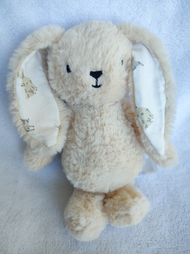 Doudou peluche lapin ecru