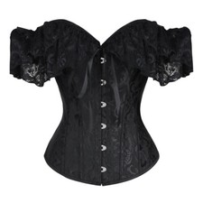 Corset noir arabesques