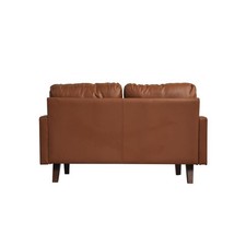Hybition Faux Leather Loveseat