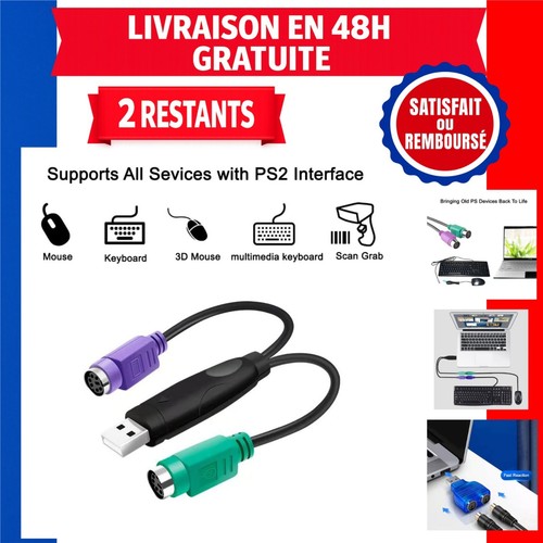 Adaptateur ps2 usb clavier - ps2,