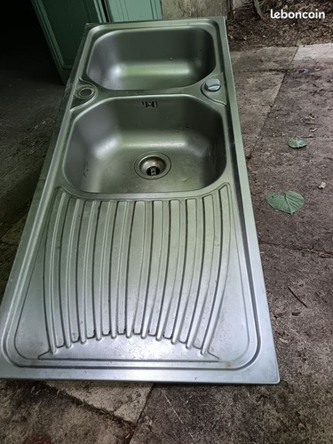 Evier double bac inox pour - double,