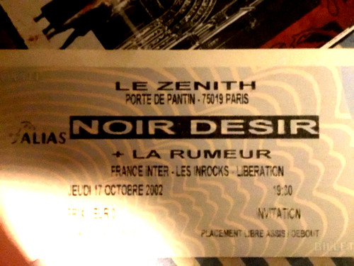 Ancien ticket concert - ancien,