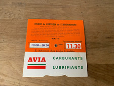 old AVIA parking disc