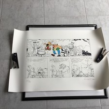 Sérigraphie Astérix La distribution de potion magique N° 83/100 Signée Uderzo