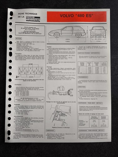 Fiche technique automobile - fiche,