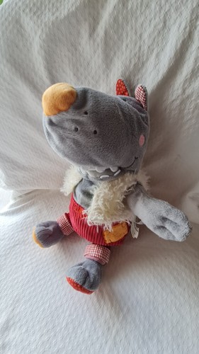Lilliputiens doudou loup - lilliputiens, gris
