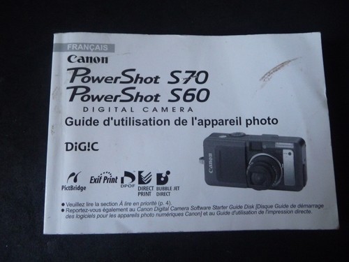Manuel utilisation canon - manuel,