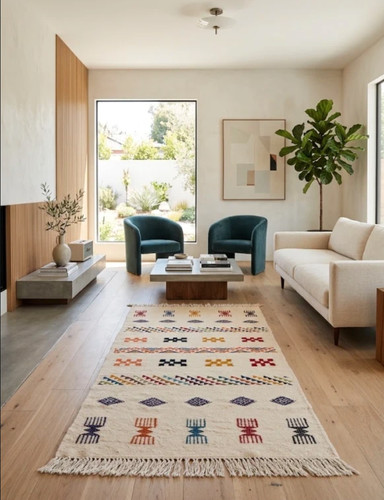 Tapis kilim berbère fait main - tapis,