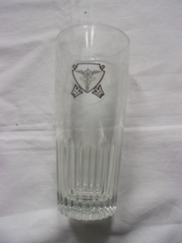 Verre bière ancien avec - à,