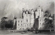 ECOSSE (Highlands) - CHÂTEAU de GLAMIS - Gravure du 19e siècle