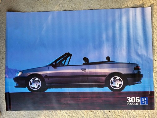 Affiche peugeot 306 - affiche, cabriolet