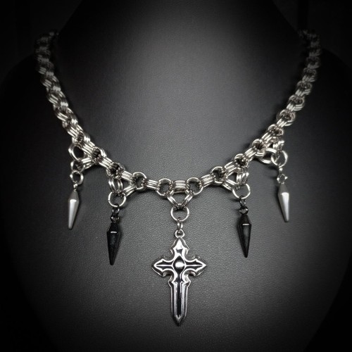 Collier crucifix obscur - collier,