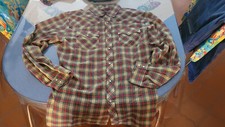 RARE BIG E SHIRT ROCKABILLY LEVIS WESTERN 1970 T42 US GOOD CONDITION M. IN KOREA