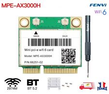 Mini carte PCIE Wifi 6E 5374Mbps Bluetooth 5.2 Double bande MPE-AX3000H 802.11AX