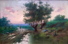 Joli paysage crépusculaire