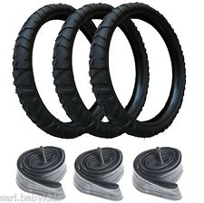 3 Pneus et 3 Chambres à Air 312x52-250 High Trek Bébé Confort 