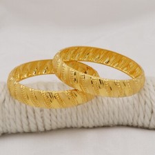 22k yellow gold handmade bangle, 22k916 bangle for women or Unisex, OOS2676