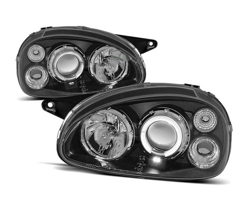 Headlights black for opel - black,