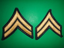 Pair of US Army CORPORAL Rank Large Chevrons