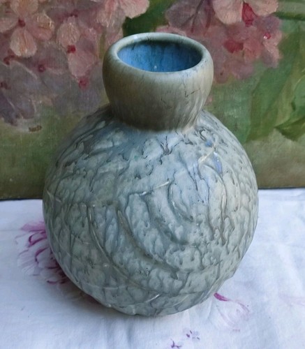 Ancien vase boule grès - ancien,