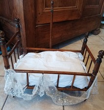 Lit ancien en pitchpin effet