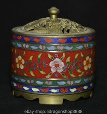 3.4 "Chine bronze Jingtai bleu dynastie canard mandarin encensoir encensoir