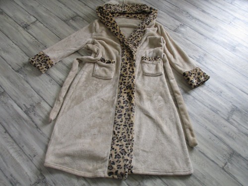Peignoir long polaire beige - peignoir,