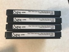 $100 Sizzix 4x Bigz Cutting Fabi Fabric Alphabet Set LOLLIPOP SHADOW CAPITALS 