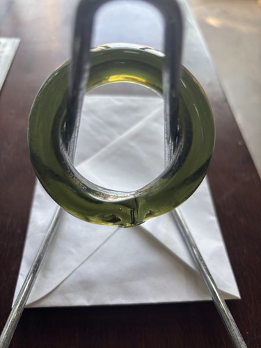 Ancien annaux verre collier - verre,