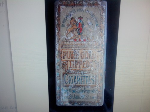 Ancienne boite tole pure gold - boite,