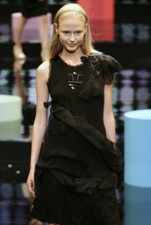 Superbe  robe en soie noir