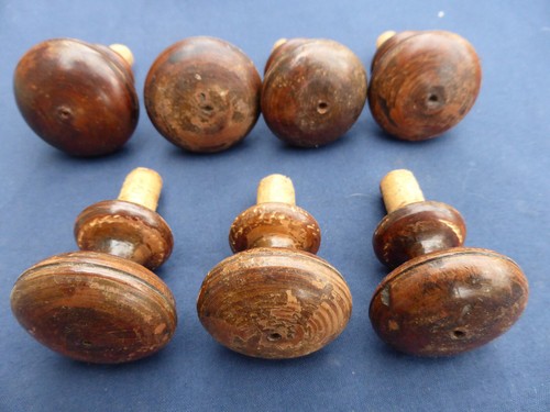 Gros boutons bois tourné - bois,