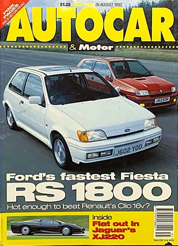 Autocar magazine aug - autocar, 26-aug-92