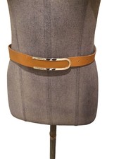 Superbe Et Authentique Ceinture Cuir Camel Colombo 34/36 Tbe