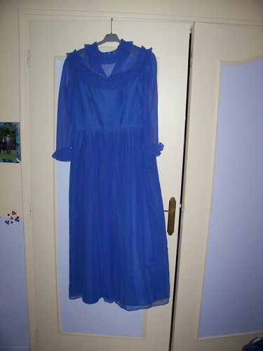 Robe longue bleue - , style