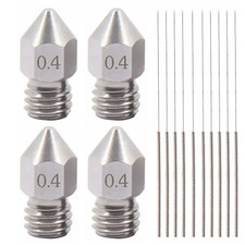4x Buse acier inox 0.4mm pour