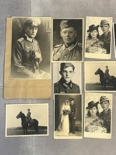 Lot Of Photos 'Portrait Of Soldier' German WWII! 9 pieces