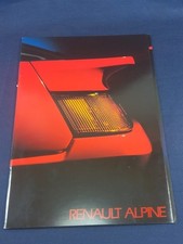 Brochure Catalogue RENAULT ALPINE V6 GT Turbo 1985