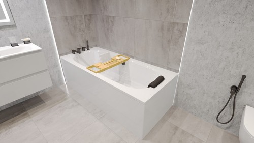 Baignoire rectangulaire vitae - rectangulaire,